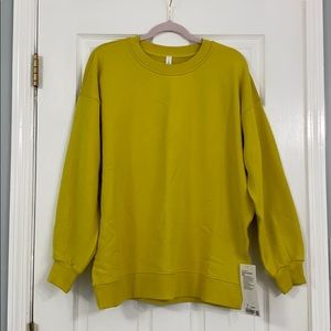 Yellow Lululemon oversized sweatshirt